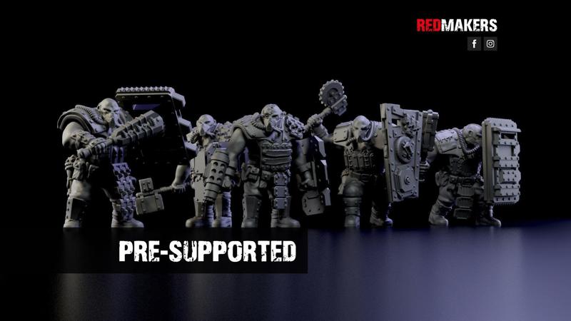 Squad of Abhuman Giants in heavy armor - Imperial Force
