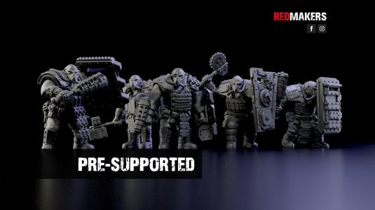 Squad of Abhuman Giants in heavy armor - Imperial Force