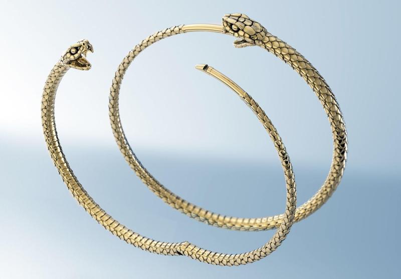 Earrings Snake Ouroboros