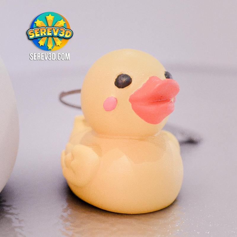 Rubber Duck Keychain in Breakable Easter Egg - Serev3D free stl