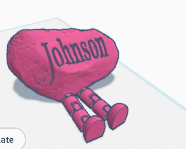 The rock Johnson: Articulated