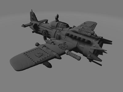 Scrap Jet Fighter Wargaming Orc