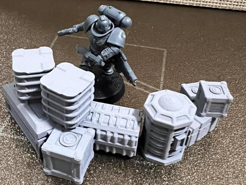 Boxes Barrier Terrain Wargaming