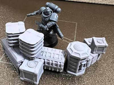 Boxes Barrier Terrain Wargaming