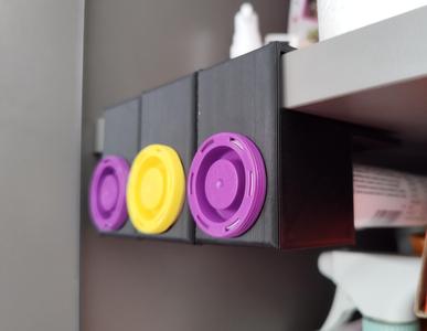 Cabinet vitamin holder