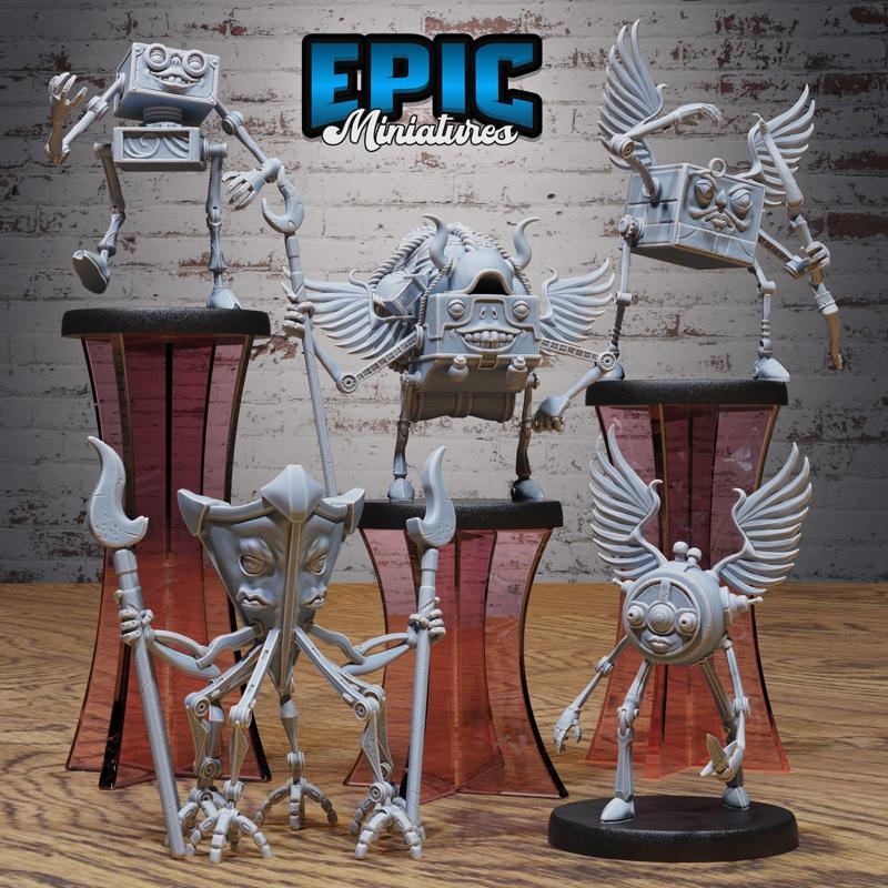 Base Drone Set / Block Monster / Mechanic Construction / Clockwork Warrior / Weapon Creature Encounter