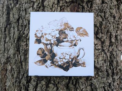 Tea Time - Chai Tea Filament Painting
