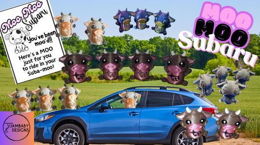 MOO MOO Subaru Cow with Card