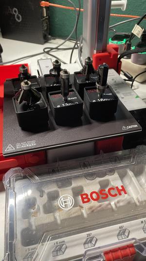 Gridfinity - Haltebox für BOSCH 6mm Fräser Set
