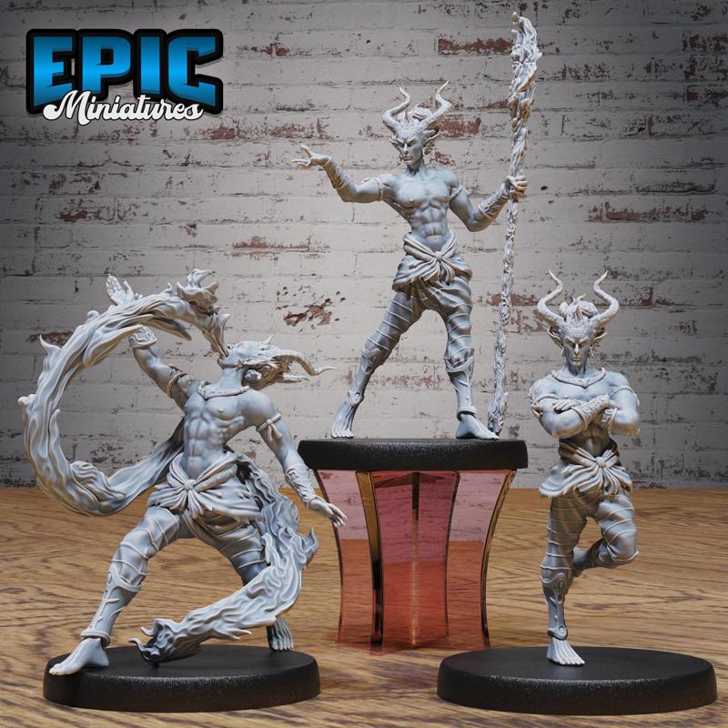 Young Efreeti Set / Fire Elemental / Ancient Inferno / Flame Element / Ifrit Male / Burning Humanoid Genie