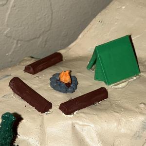 N Scale Camping Scene