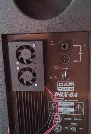 Active cooling unit for DAP Audio DRX 8A speakers
