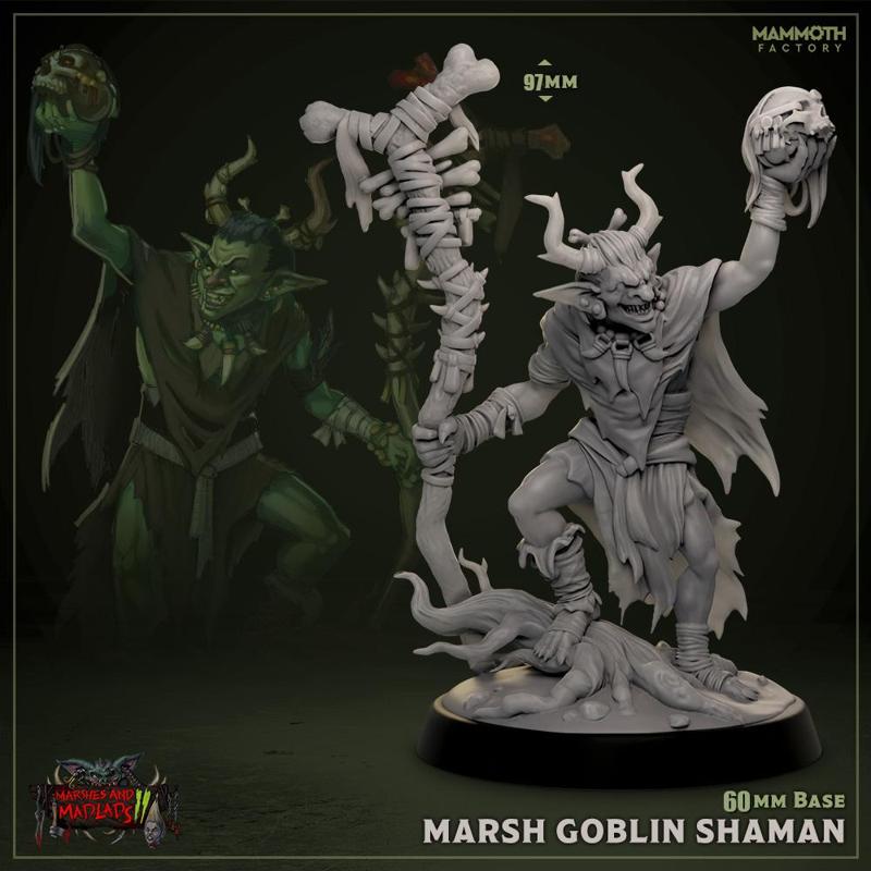 Marsh Goblin Shaman 75mm Display Scale - Sept 2025
