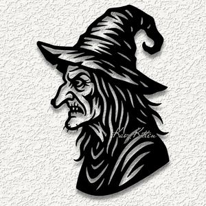 creepy old witch wall art home decor