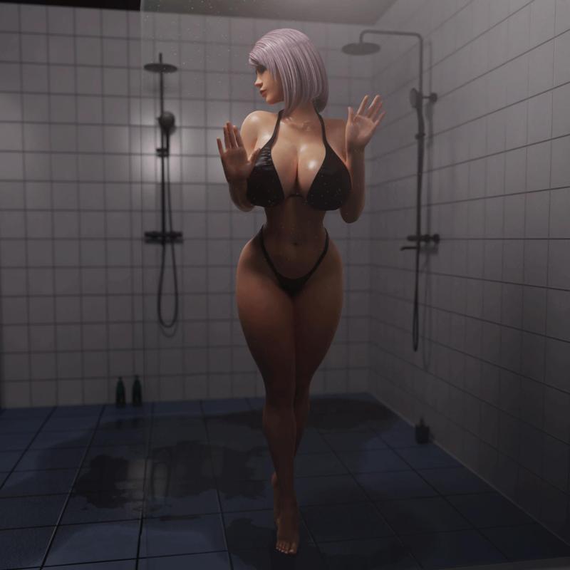 Candace - Shower Pin-up Girl - presupported - QB Works