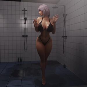 Candace - Shower Pin-up Girl - presupported - QB Works