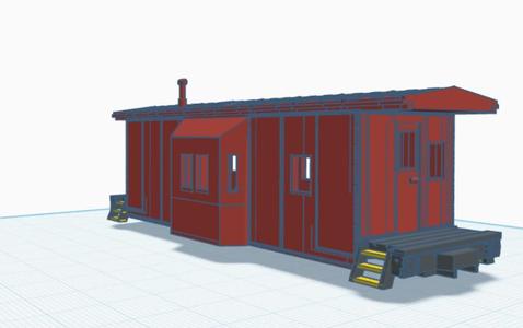 Generic Bay Window Caboose (HO SCALE)