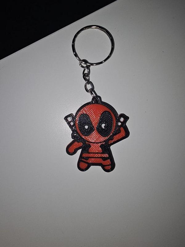 Deadpool Multi-Color (layer-based) Keychain Remix