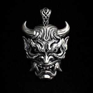 Oni Mask Pendant - Jewelry - Print on Demand