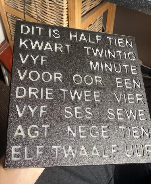 Afrikaans Word Clock