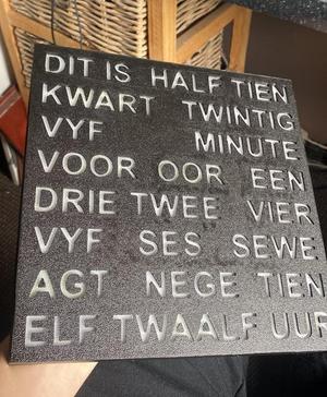 Afrikaans Word Clock