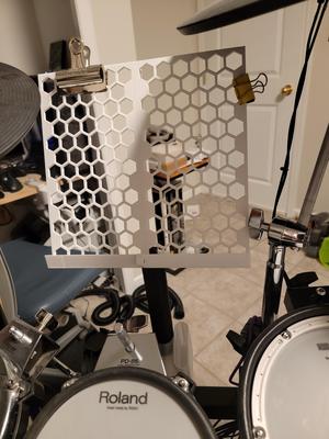 E Drum Music stand and drum stick holder (ROLAND, ALESIS, YAMAHA, other?)
