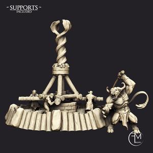Minoc the Minotaur Slaver & Wheel of Pain (AMAZONS! Kickstarter)