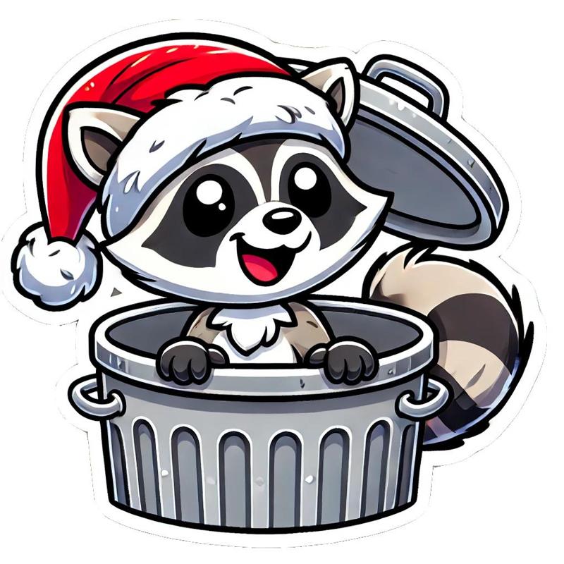 Raccoon Gift Tag