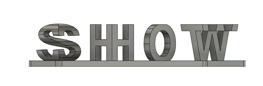 Shit Show 3D Word