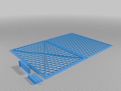 Stackable shelves big enough to hold A4 paper
