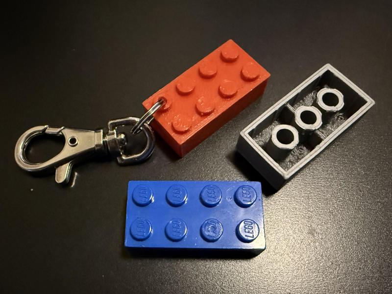 2 x 4 Building Block Keychain