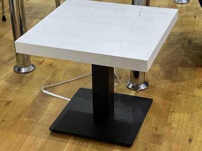 Ikea Lack table top with sturdy cast iron base