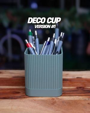 Deco Cup Version 1 – Art Deco-Inspired Pen & Pencil Holder