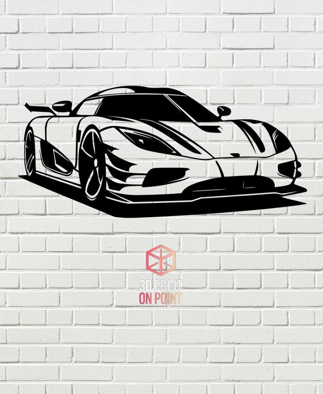 KOENIGSEGG AGERA - 2D WALL ART #1