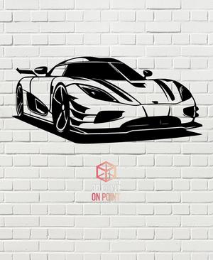 KOENIGSEGG AGERA - 2D WALL ART #1