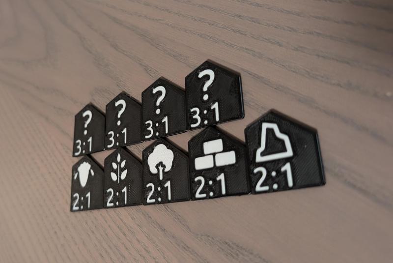Catan Harbor Pieces