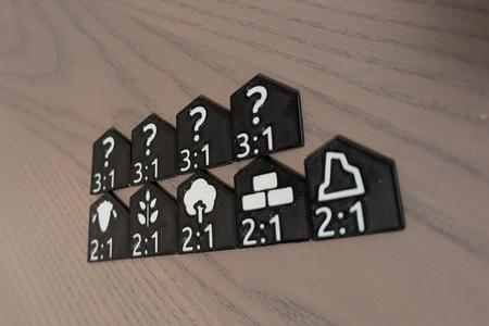 Catan Harbor Pieces