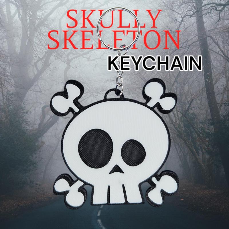 Skully Skeleton Keychain