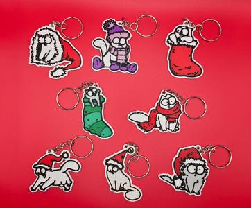 Simon's Cat Christmas Special Keychain/Tree Ornaments
