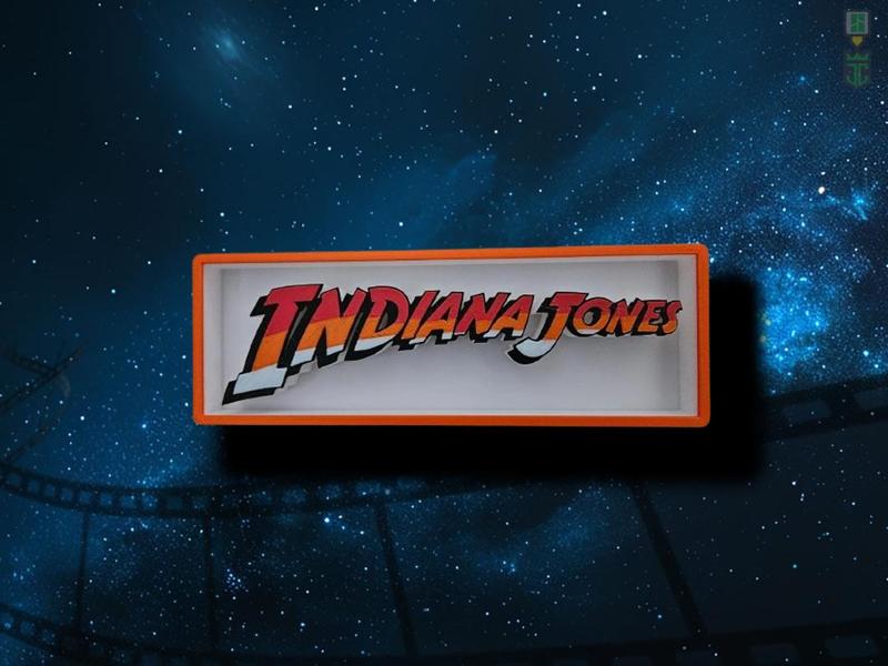 Indy Indiana Jones Cinema Film Room Sign Box
