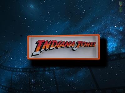 Indy Indiana Jones Cinema Film Room Sign Box