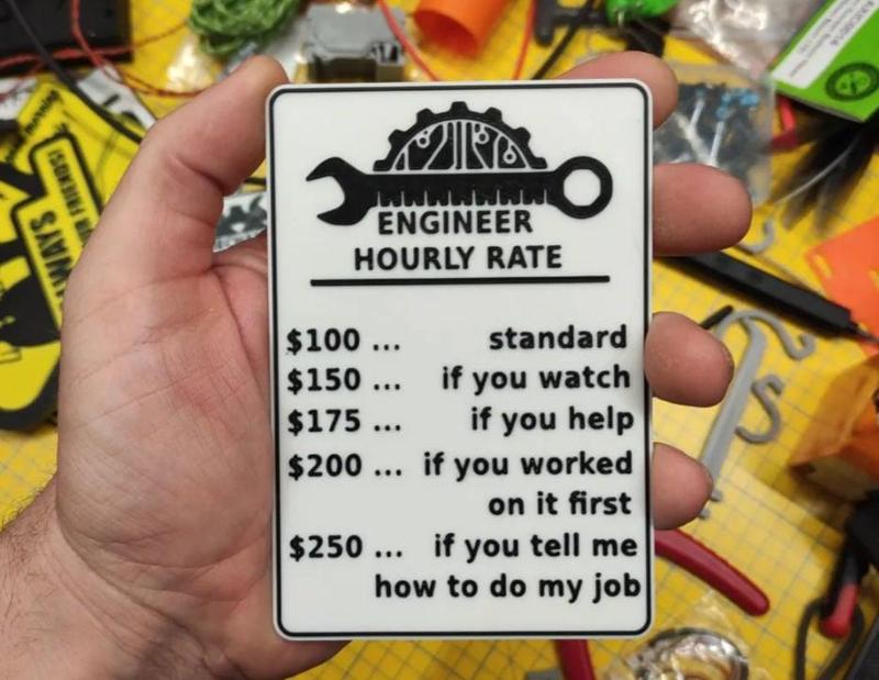 Engineer hourly rates