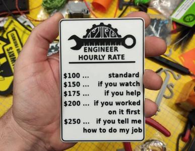 Engineer hourly rates