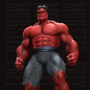 Red Hulk FREE 3D Print model