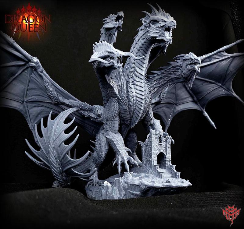 DRAGON QUEEN (large printer size/ 400mm tall-750mm wide)