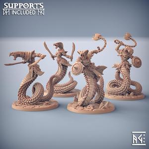 Nagarot Crawlers - 4 Modulars Units + Giant Snakes (Maneater Nagarots)