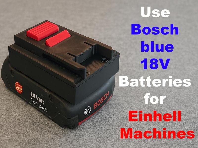 use Bosch 18V batteries with Einhell devices