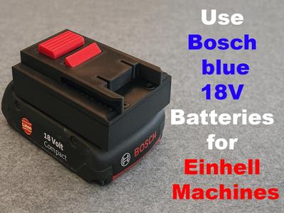use Bosch 18V batteries with Einhell devices