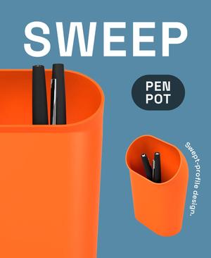 Sweep Pen Pot - Swept Profile Desk Organiser