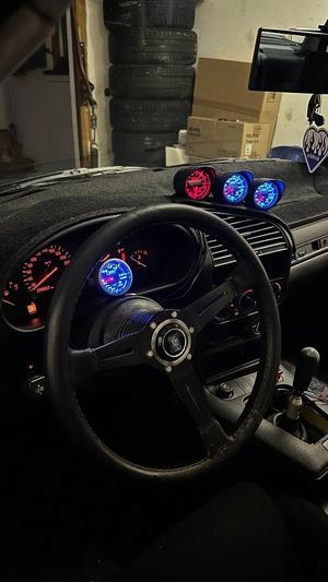 Bmw e36 single 52mm gauge holder steering wheel 